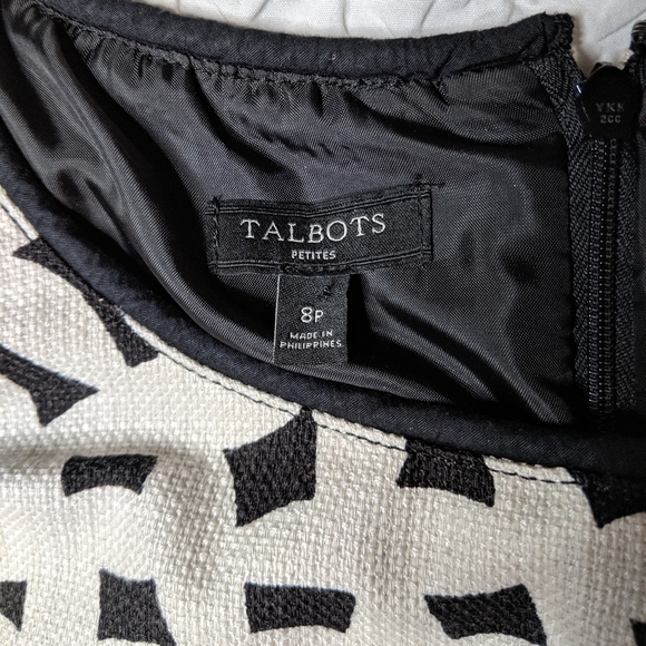 🌟$10🌟 Talbots Black and White Dress - Picture 5 of 6